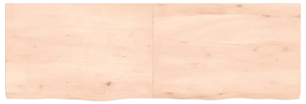 vidaXL Ράφι Τοίχου 120x40x(2-4) εκ. από Ακατέργαστο Μασίφ Ξύλο Δρυός
