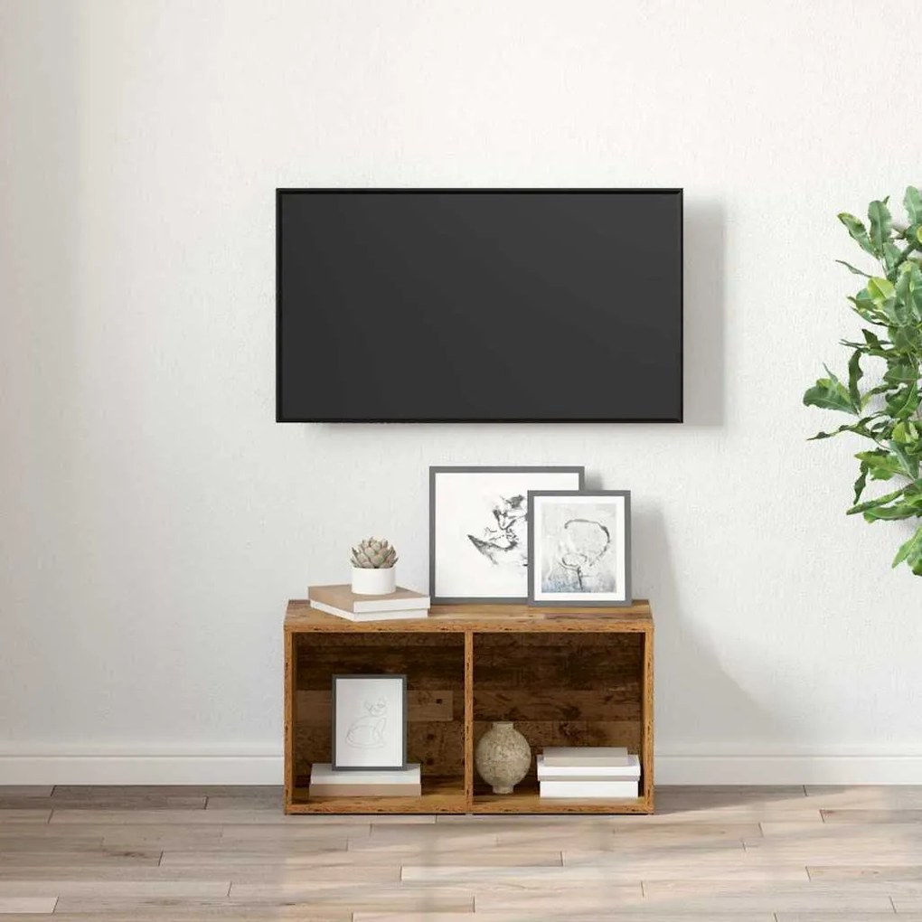 vidaXL Ντουλάπι TV Παλιό ξύλο Επεξεργασμένο ξύλο