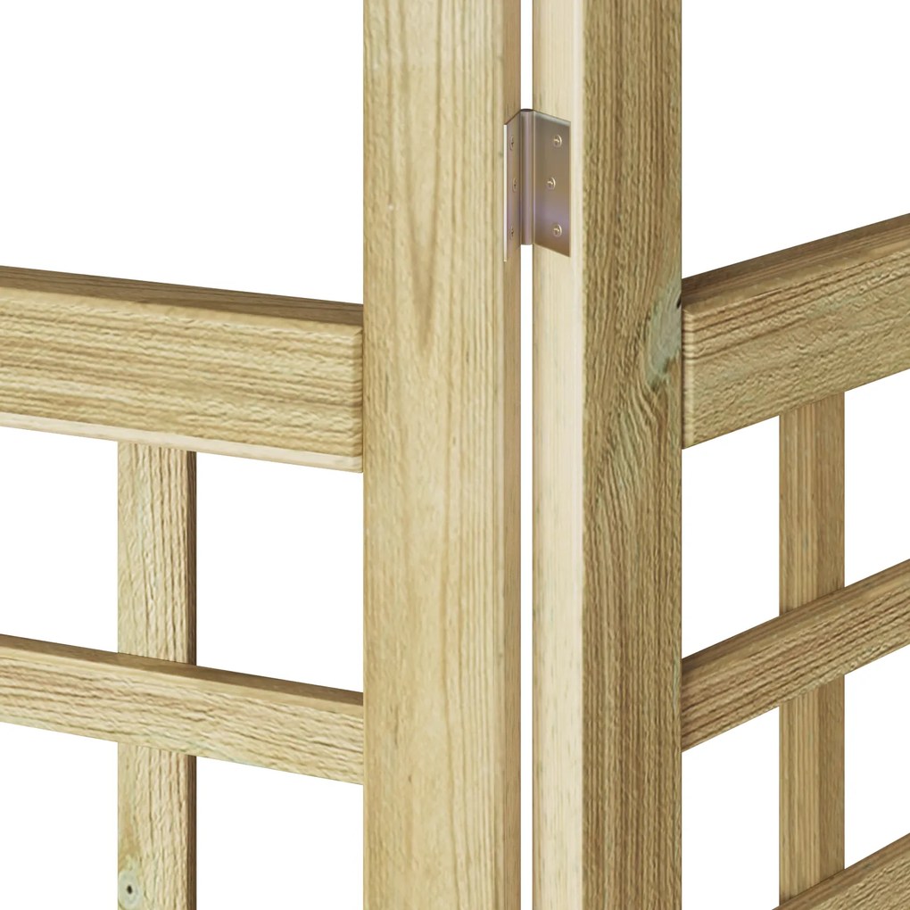 vidaXL Εξωτερική Οθόνη 120x180 cm Μασίφ Ξύλο Πεύκου