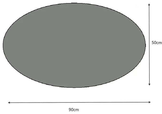 Καθρέφτης τοίχου Vista Megapap χρώμα λευκό 90x50x2,2εκ.