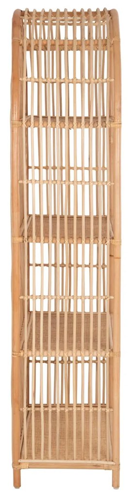 ΒΙΒΛΙΟΘΗΚΗ  ΑΠΟ ΦΥΣΙΚΟ RATTAN ΣΕ ΦΥΣΙΚΟ ΧΡΩΜΑ 80x40x182Υεκ.