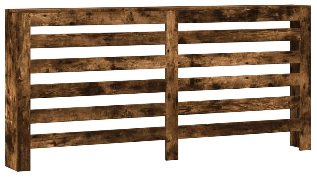 vidaXL Κάλυμμα Καλοριφέρ Καπνιστή Δρυς 175x20x82εκ. Επεξεργασμένο Ξύλο