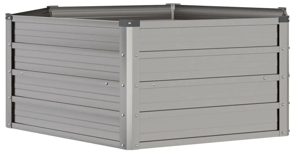 vidaXL Ζαρντινιέρα Σκουριασμένο 129x129x45 εκ. Ατσάλι Σκληρυθέν Αέρα
