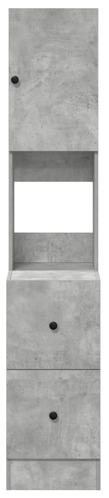 vidaXL Ντουλάπι Κουζίνας Γκρι Σκυριά 35x50x180 εκ. Μοριοσανίδας