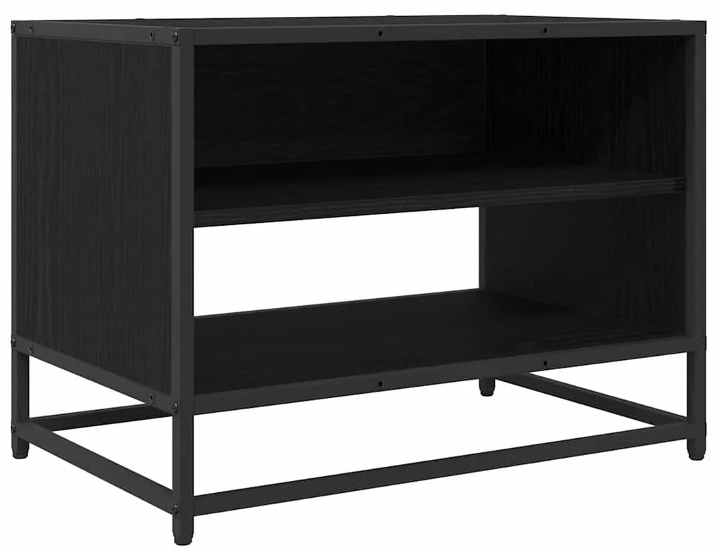 vidaXL Ντουλάπι TV Μαύρη δρυς 61 x 40 x 46 εκ Επεξεργασμένο ξύλο