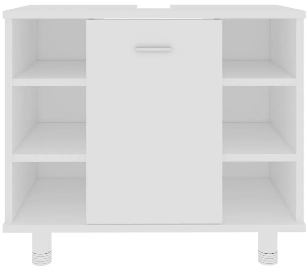 vidaXL Ντουλάπι Νιπτήρα Λευκό 60 x 32 x 53,5 εκ. Επεξ. Ξύλο