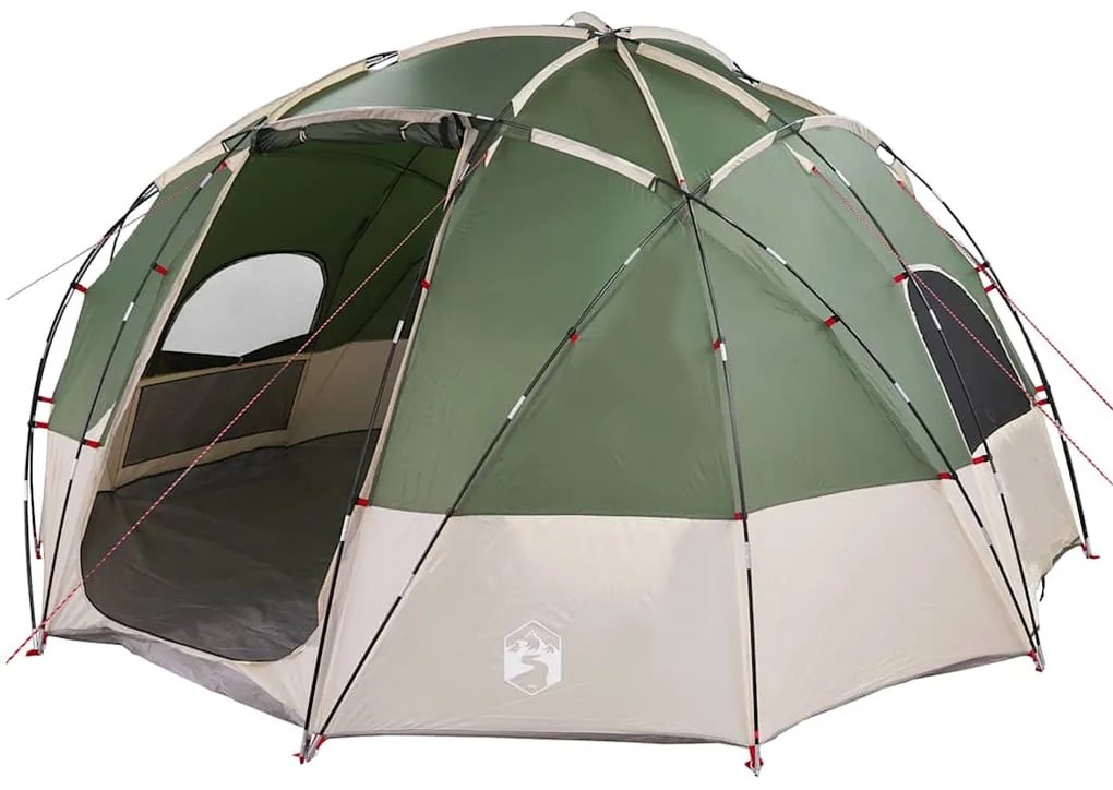 vidaXL Σκηνή Camping με στέγη Πράσινο 475 x 475 x 235 εκ. Πολυεστέρας