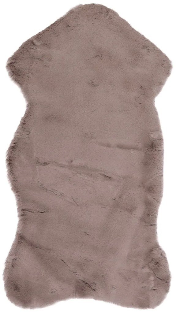 Χαλί Lapin Skin 10 Animal Shape Taupe Βιοκαρπέτ 60X220cm