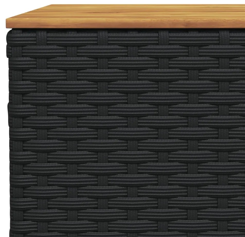 vidaXL Σαλόνι Κήπου Σετ 11 Τεμαχίων Μαύρο Συνθετικό Ρατάν με Μαξιλάρια