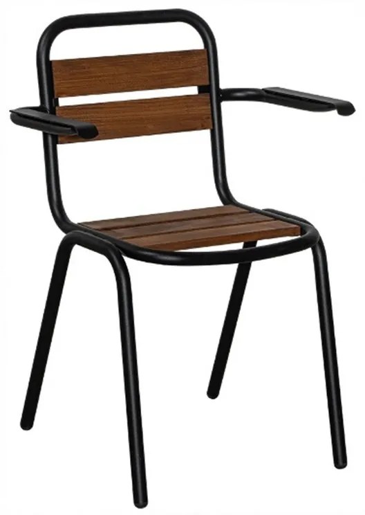 Καρέκλα Texas/P-2 02-00-1331 48x59x82cm Black-Walnut