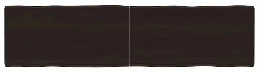 vidaXL Επιφ Τραπεζιού Αν Καφέ 160x40x(2-6)εκ.Ακατέργ. Μασίφ Ξύλο Δρυός