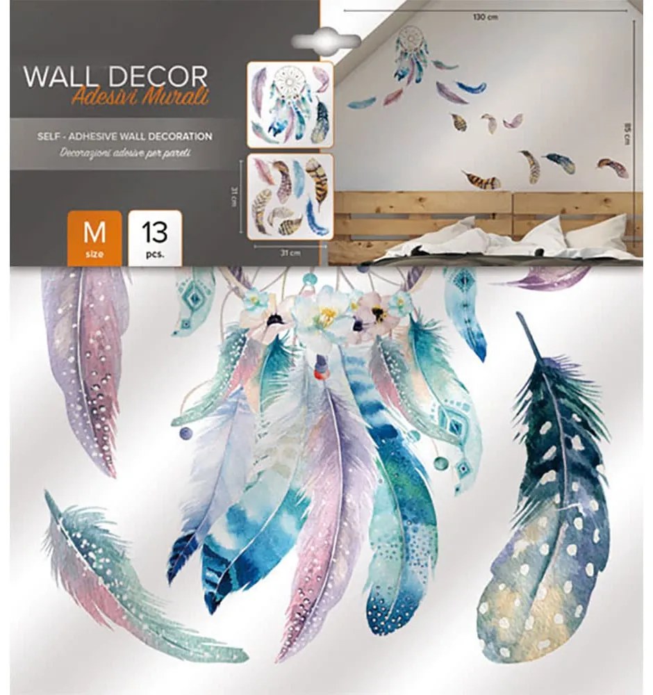 Watercolour Dreamcatcher αυτοκόλλητα τοίχου βινυλίου M - 54111
