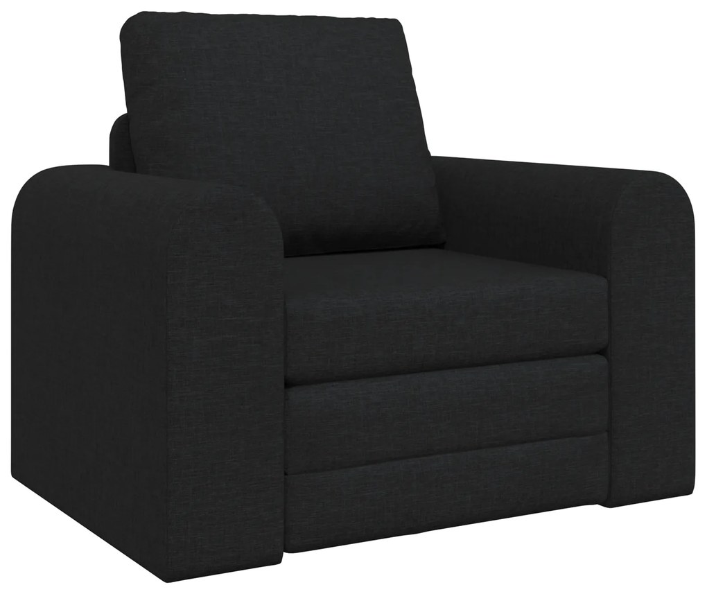 vidaXL Κατώφλι Καναπές Κρεβάτι 2 σε 1 Μαύρο 98x71x83 εκ Υφασμάτινο