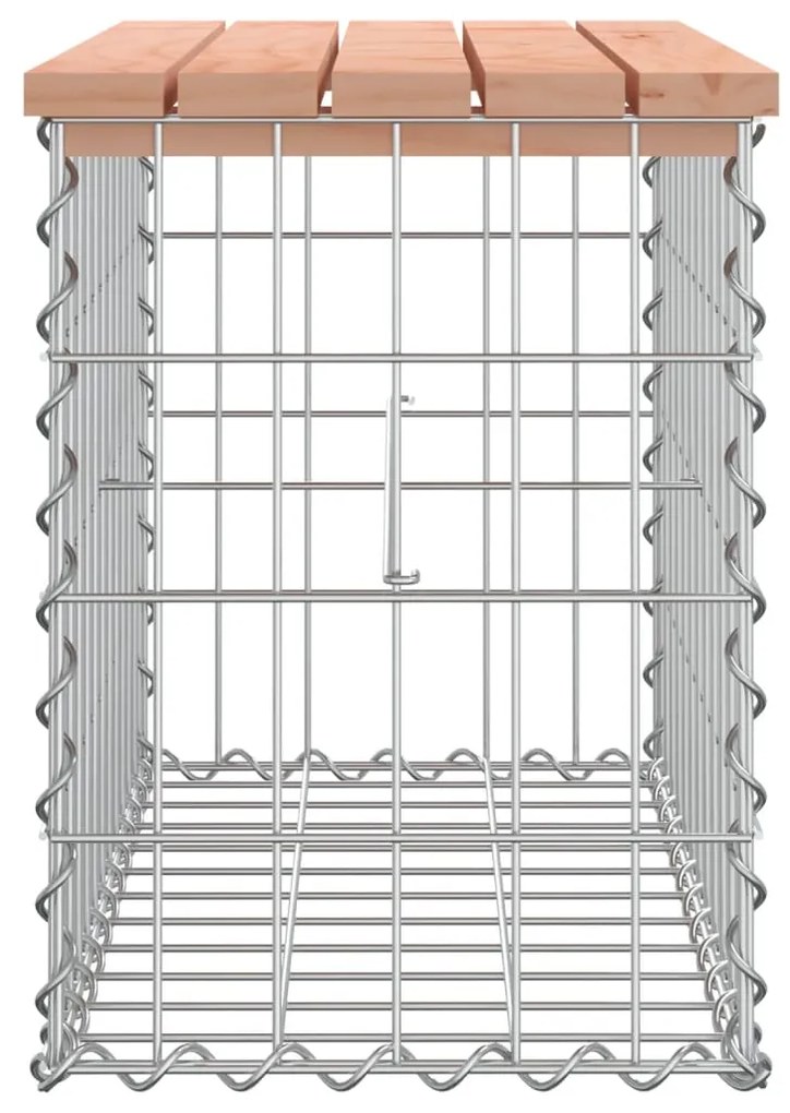 vidaXL Πάγκος Κήπου Συρματοκιβώτιο 63x31,5x42 εκ. Μασίφ Ψευδοτσούγκα