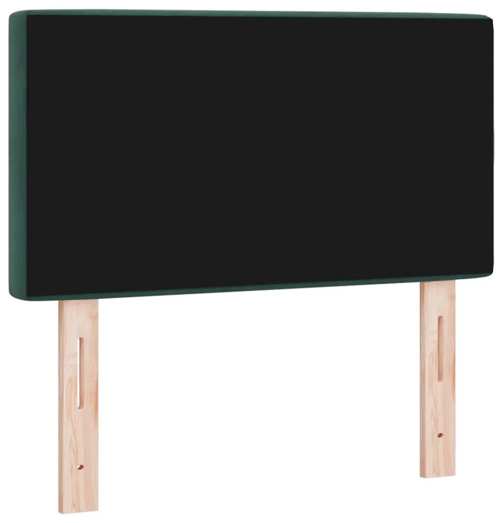 vidaXL Βελούδινο Κεφαλάρι Argyle Σκούρο Πράσινο 80 cm Βελούδο