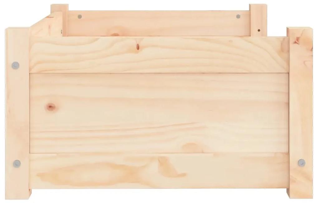 Κρεβάτι Σκύλου 65,5x50,5x28 εκ. από Μασίφ Ξύλο Πεύκου - Καφέ