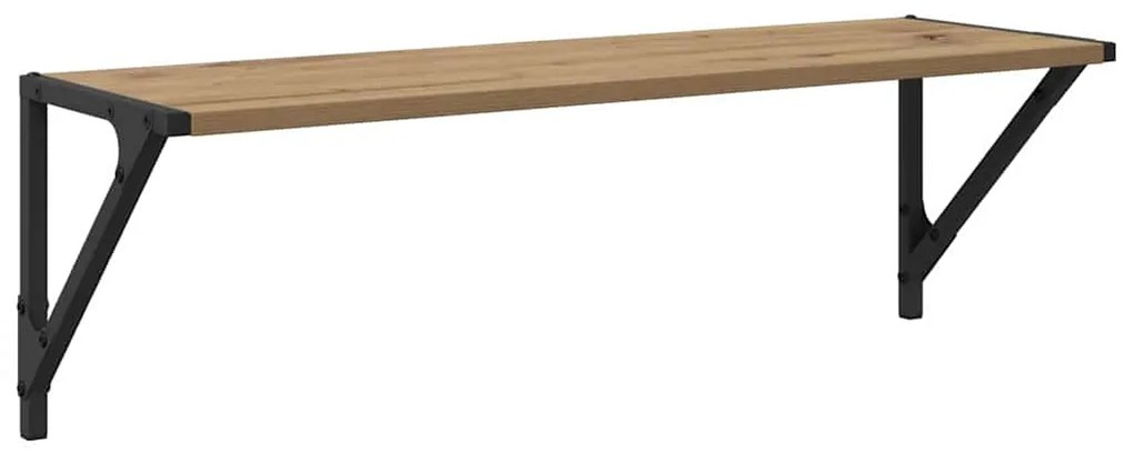 vidaXL Ράφια Τοίχου με ράφι 2 pcs Artisan Oak 80 x 25 x 25,5 cm