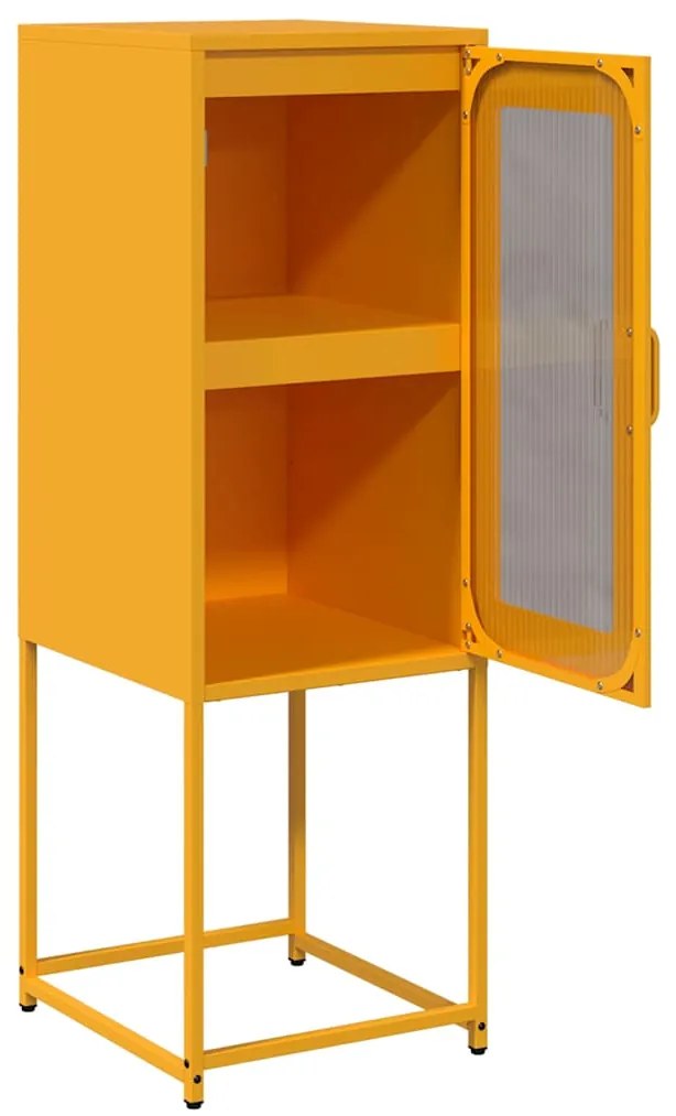 vidaXL Sideboard Μουστάρδα κίτρινη 36x39x107 cm χάλυβα ψυχρής έλασης