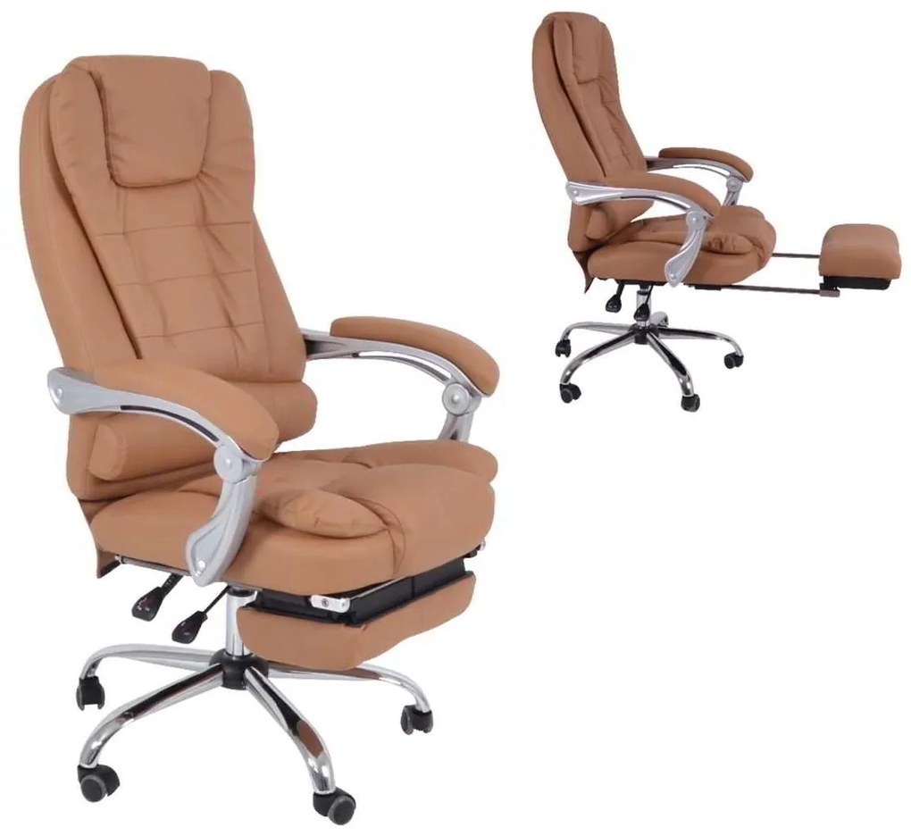Καρέκλα Γραφείου Relax BF9700 PU Μπεζ 67x72x120/128cm