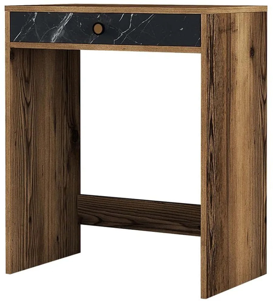 Τουαλέτα Lizbon 845HCT5382 70x40x84,7cm Marble Effect Black-Walnut