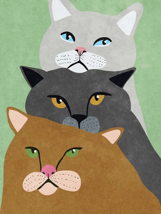 Εικονογράφηση Cat Trio, Raissa Oltmanns