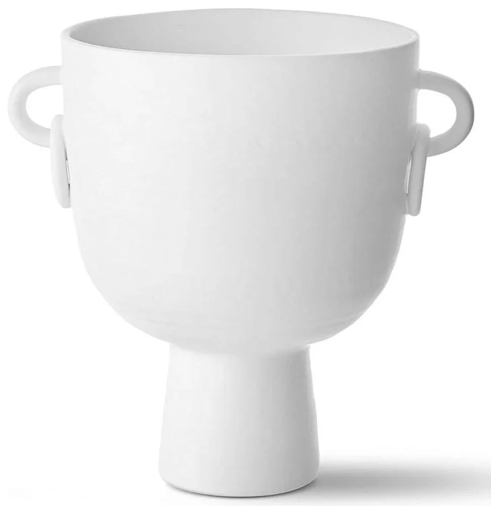 Βάζο 742TMA4850 24x18x25cm White Aberto Design Κεραμικό