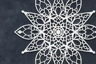 Intra απο ξύλο plywood 3mm-4mm πάχος – Διακόσμηση τοίχου Mandala Cut Laser Δίασταση  40x30 cm INTRAFABR-63925890