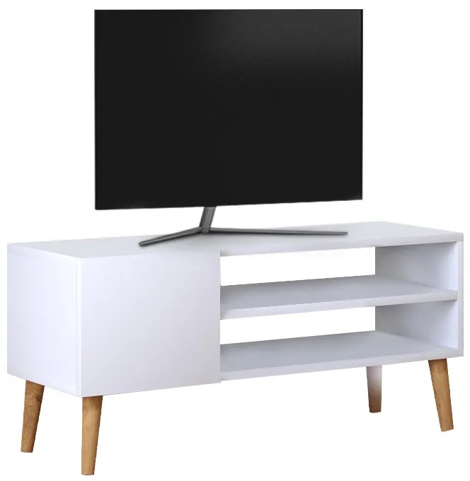 Έπιπλο τηλεόρασης Porto Megapap χρώμα λευκό 90x32x42εκ.