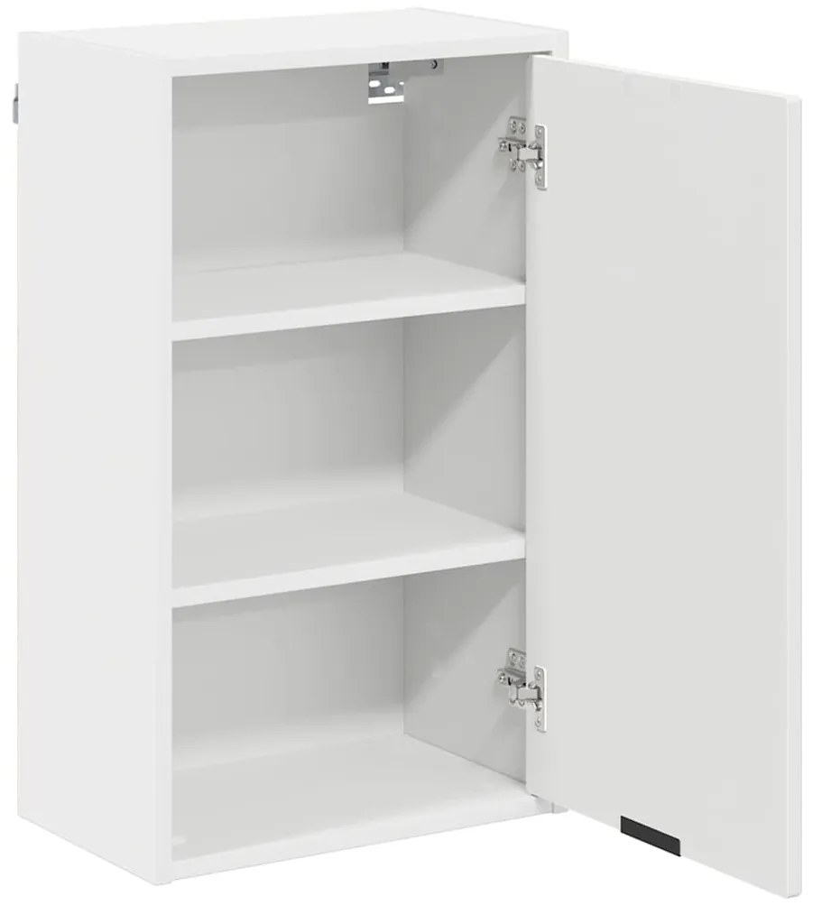 vidaXL Σετ Επίπλων Μπάνιου με συρτάρι με ράφι Επιτοίχιο 3 pcs Λευκό