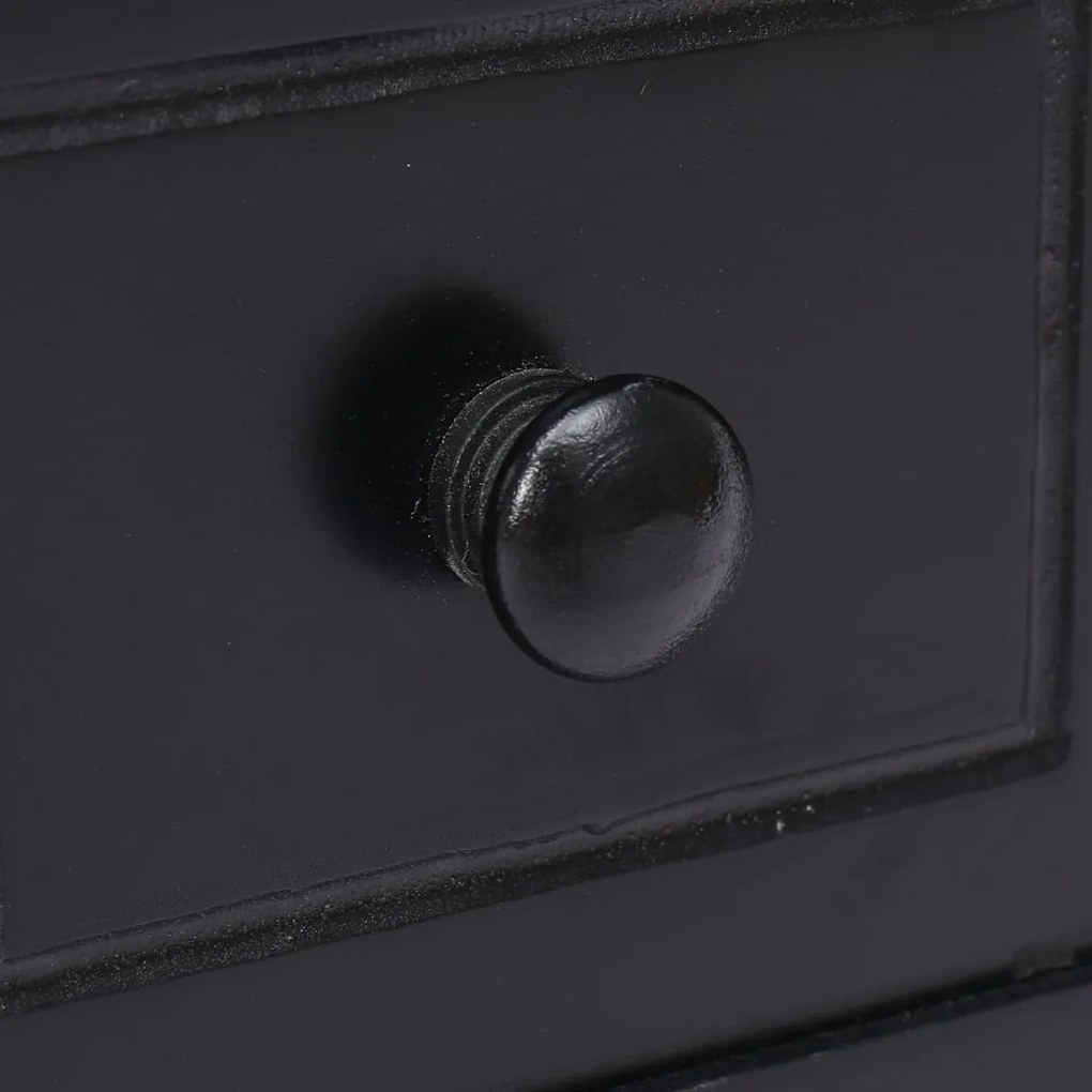 vidaXL Τραπέζι Βοηθητικό Μαύρο 40 x 40 x 40 εκ. από Ξύλο Παυλώνιας