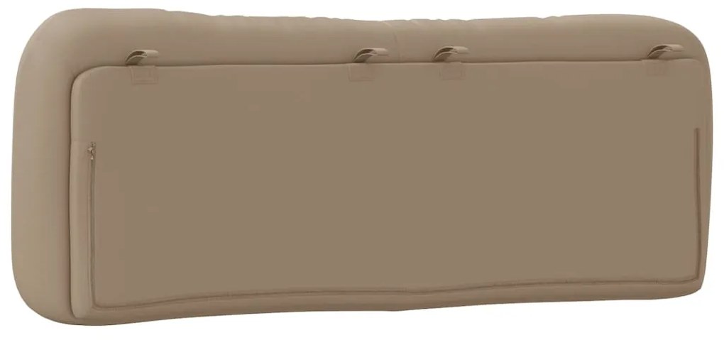 vidaXL Μαξιλάρι για Κεφαλάρι Hvar Καπουτσίνο 120 εκ. από Συνθετικό Δέρμα