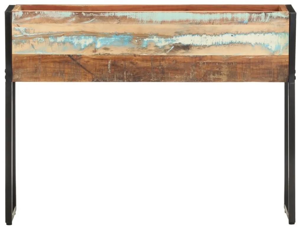 Ζαρντινιέρα 90 x 20 x 68 εκ. από Μασίφ Ανακυκλωμένο Ξύλο - Πολύχρωμο