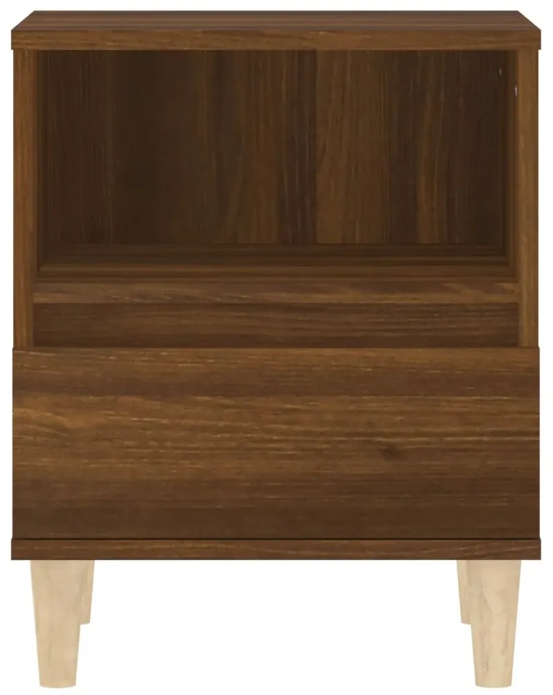 vidaXL Κομοδίνο Καφέ Δρυς 40x35x50 εκ.