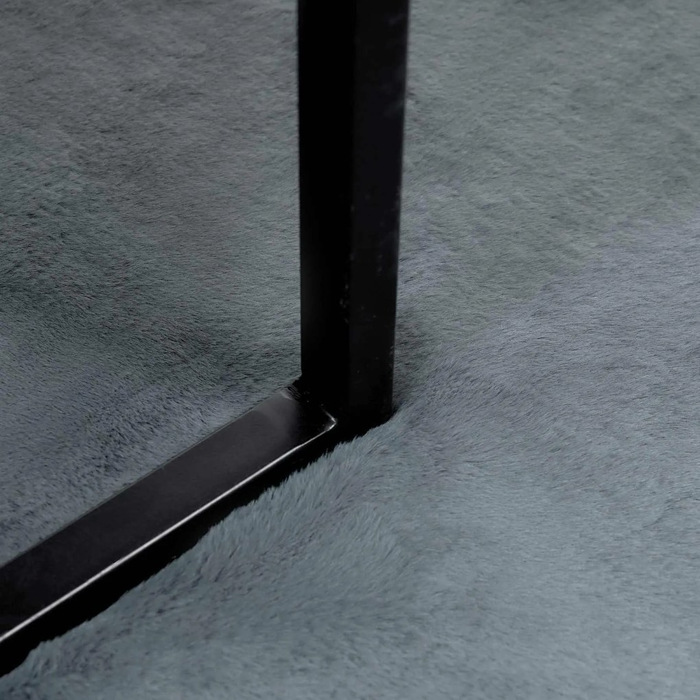 vidaXL Χαλιά Ψεύτικου Κουνελιού Olite Ανθρακί 50 x 80 cm Πολυεστέρας