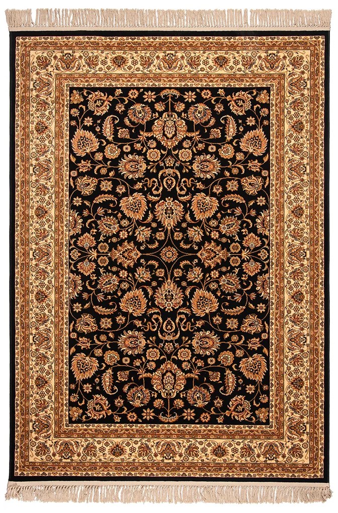 Χαλί Διαδρόμου (80x140) Βιοκαρπέτ Isfahan 3783B Black/ Cream