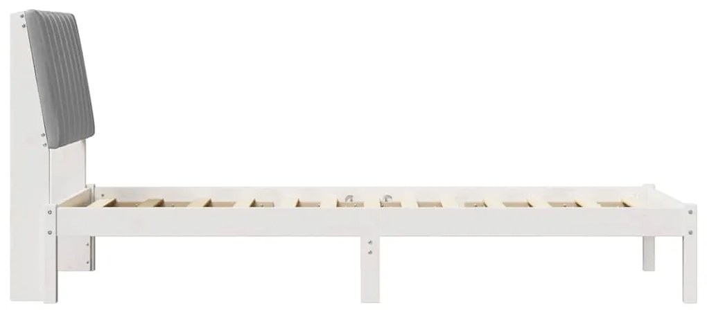 vidaXL Σκελετός Κρεβατιού Λευκό 80 x 200 cm Στερεά ξυλεία πεύκου