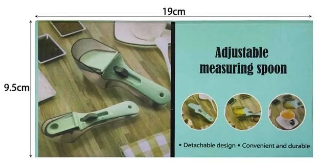 Ρυθμιζόμενη μεζούρα κουτάλι - Adjustable measuring spoon