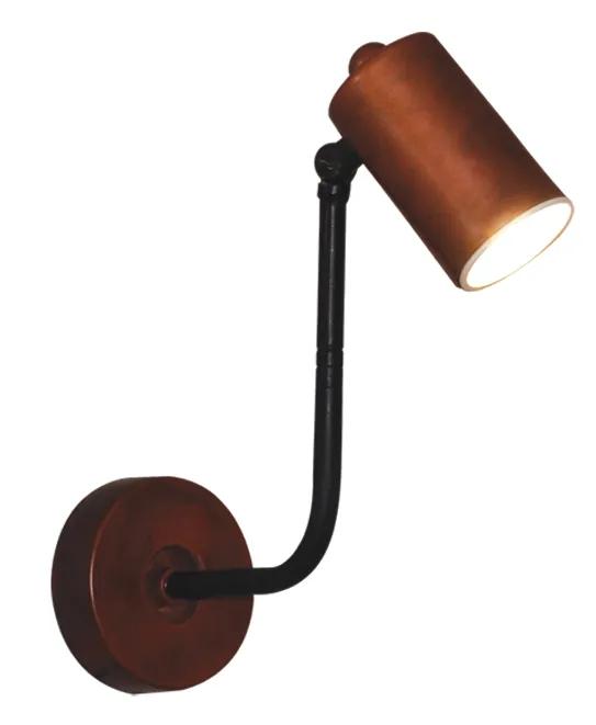 Φωτιστικό Τοίχου - Απλίκα HL-3552-1S MOLLY OLD BRONZE &amp; WHITE WALL LAMP - Μέταλλο - 77-4413