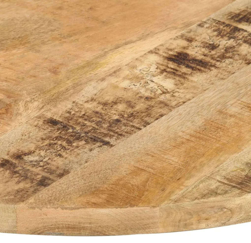 vidaXL Επιφάνεια Τραπεζιού Στρογγυλή 25-27 χιλ. 80 εκ. Ξύλο Μάνγκο