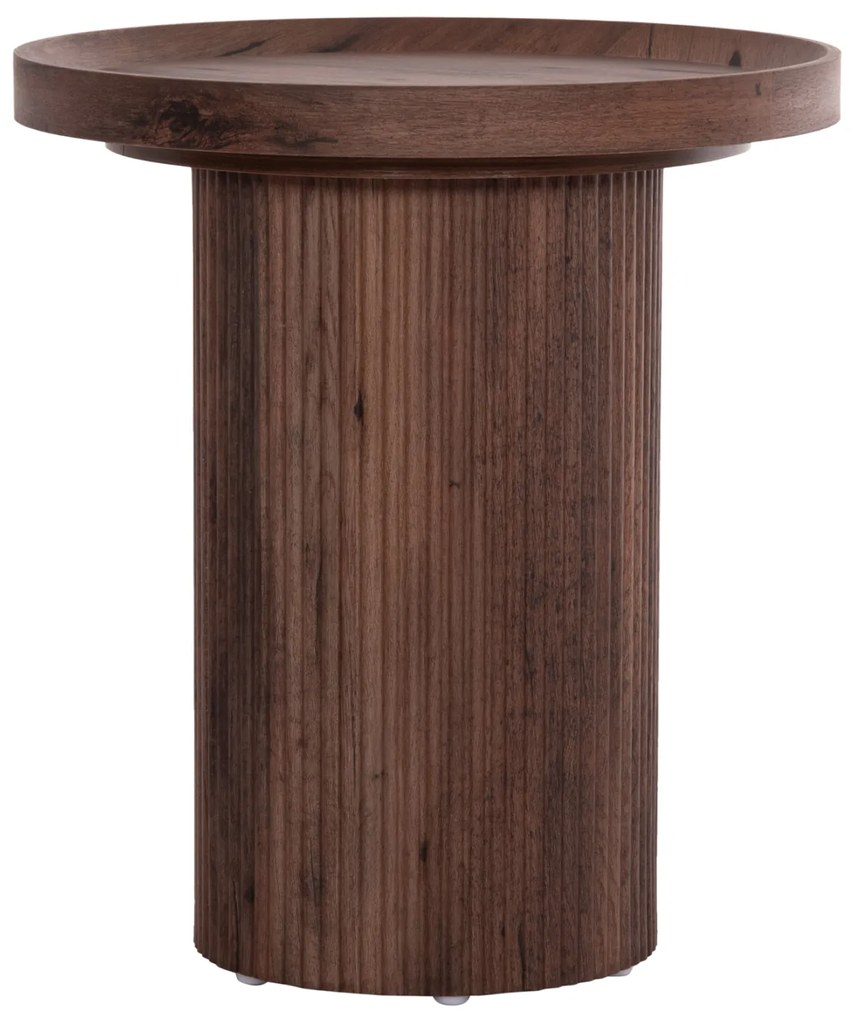 ΒΟΗΘΗΤΙΚΟ ΤΡΑΠΕΖΙ MARGON HM18027 MDF ΣΕ ΣΚΟΥΡΟ ΚΑΦΕ ΞΥΛΟΥ Φ45x50,5Υεκ.