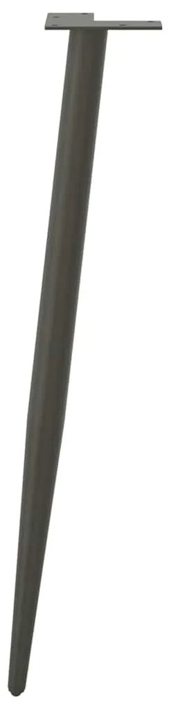 vidaXL Πόδια Κονσόλας Κωνικού Σχήματος 4 τεμ. Ανθρακί 72-73 εκ. Ατσάλι