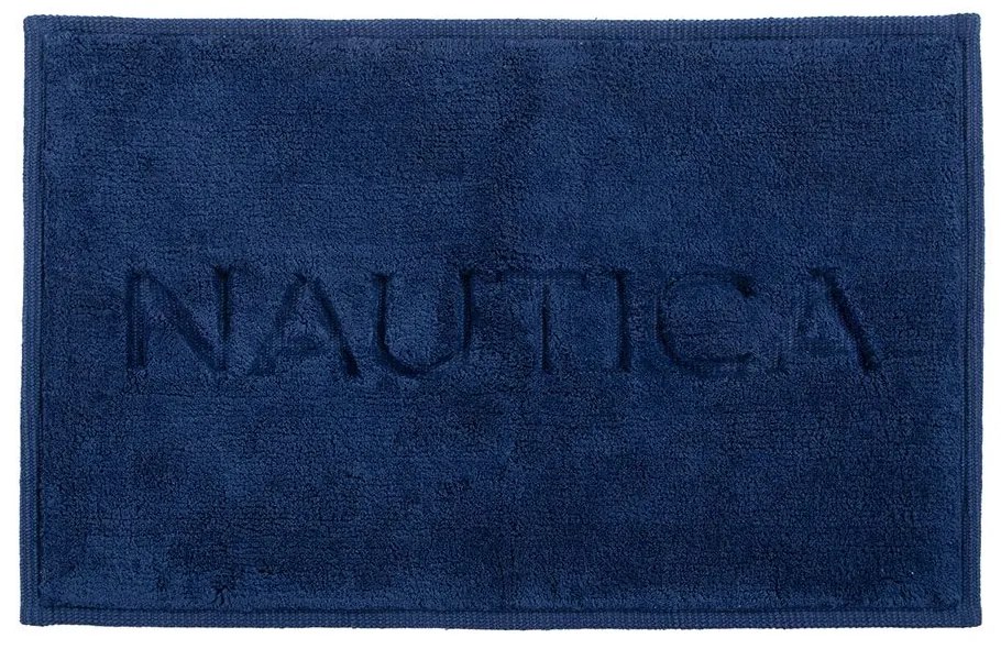 Ταπέτο Μπάνιου Nau Coast True Navy Nef-Nef Homeware 50 X 80 100% Cotton