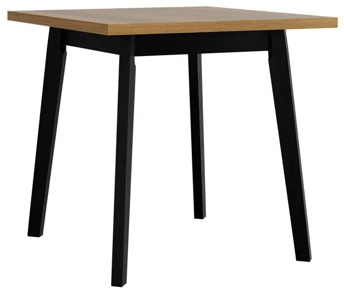 Τραπέζι Victorville 303, Grandson δρυς, Μαύρο, 75x80x80cm, 14 kg, Πλαστικοποιημένη μοριοσανίδα, Ξύλο, Μερικώς συναρμολογημένο, Ξύλο: Οξιά | Epipla1.gr