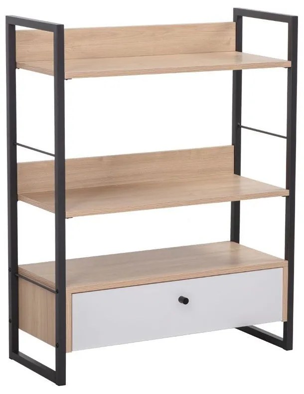Βιβλιοθήκη Trilogy 28-0310 70x30x90 Natural-Black