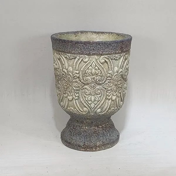 ΒΑΖΟΤΣΙΜΕΝΤΕΝΙΟ ΓΚΡΙ - ΜΠΕΖ 15x15x20.5cm|752-20318