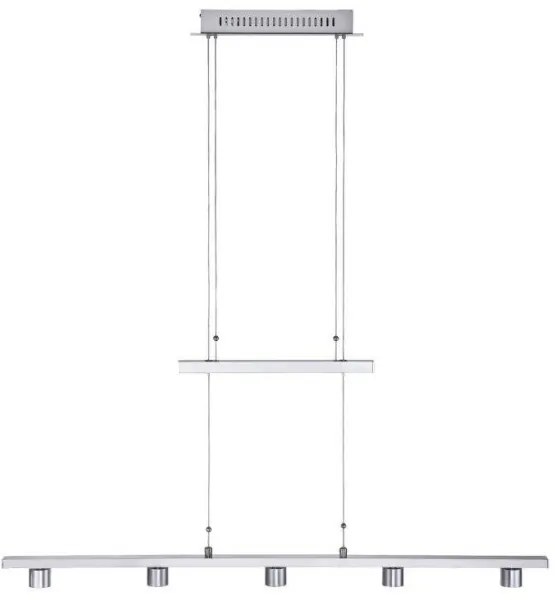 Σώμα Κρεμαστού Φωτιστικού 5xLED 4W Νίκελ ματ m6 - LED 8 Fischer Honsel-13047-Νίκελ Ματ 13047