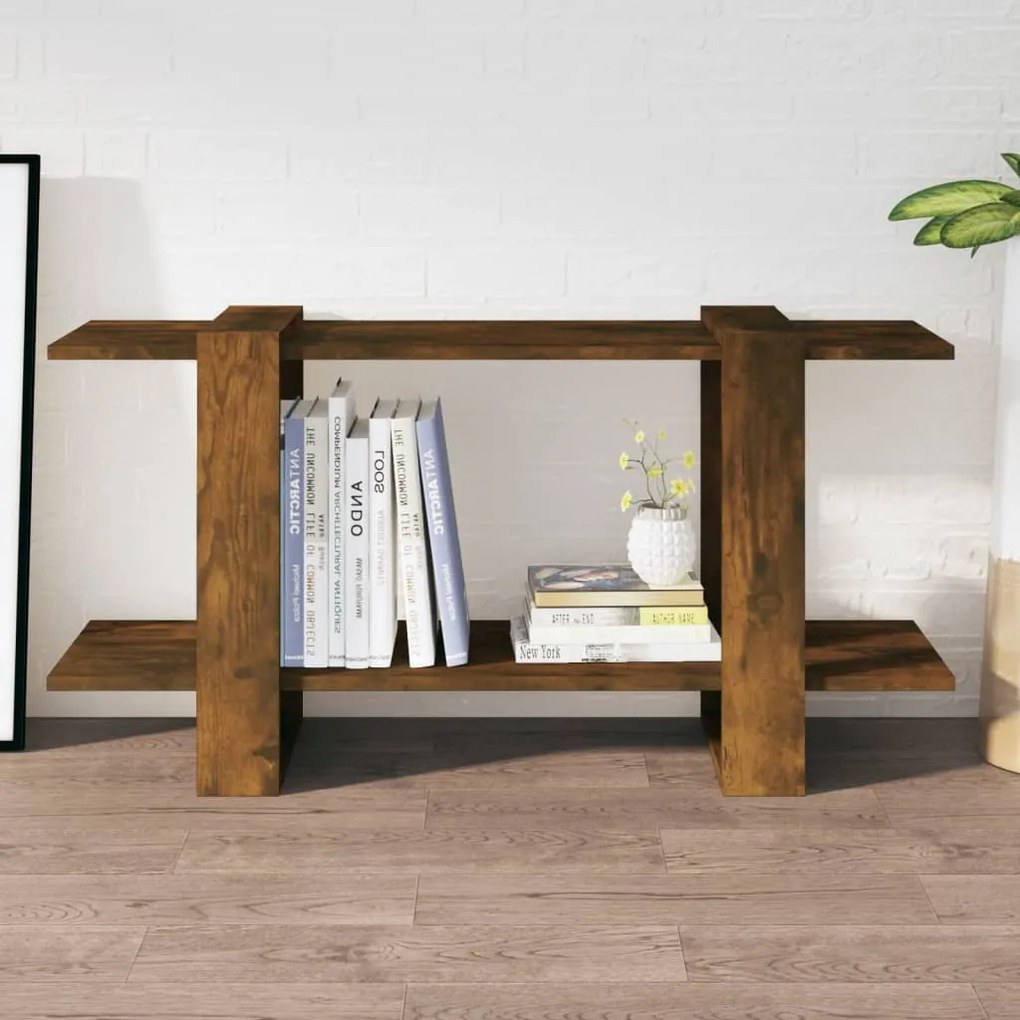 vidaXL Βιβλιοθήκη Καπνιστή Δρυς 100x30x51 εκ. από Επεξεργασμένο Ξύλο