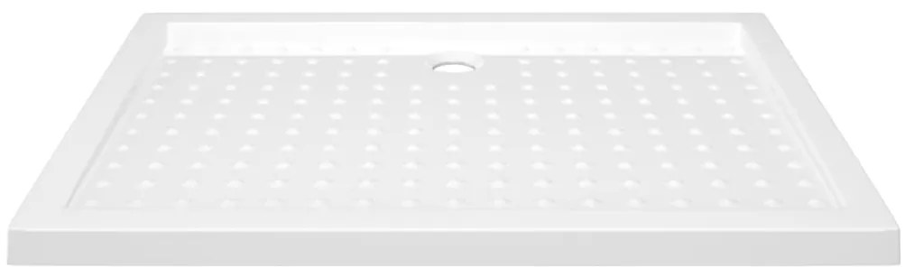 vidaXL Βάση Ντουζιέρας με Σχέδιο Τάπας Λευκή 70 x 100 x 4  εκ. από ABS