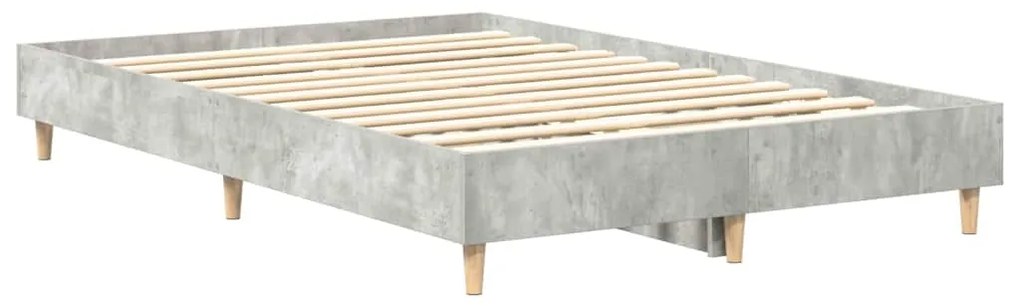 vidaXL Σκελετός Κρεβατιού Γκρι σκυροδέματος 120 x 190 cm