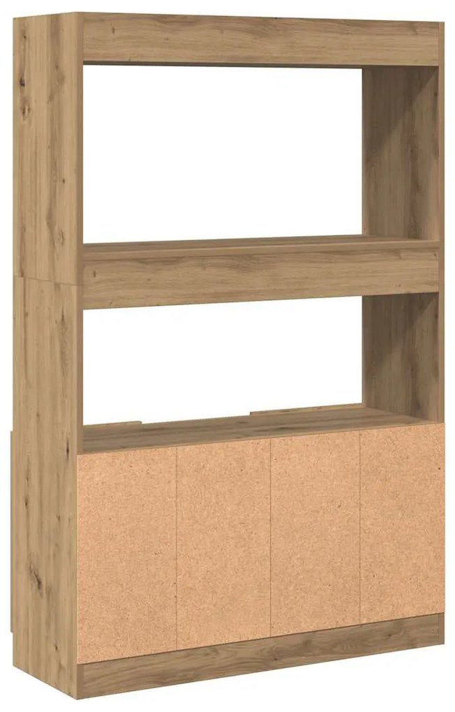 vidaXL Ντουλάπι Αρτισιανή Δρυς 92x33x140 εκ. από Επεξεργασμένο Ξύλο